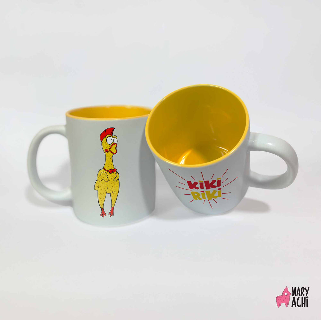 Taza “Kikirikí” – Pollito Chillón Edición Amarilla