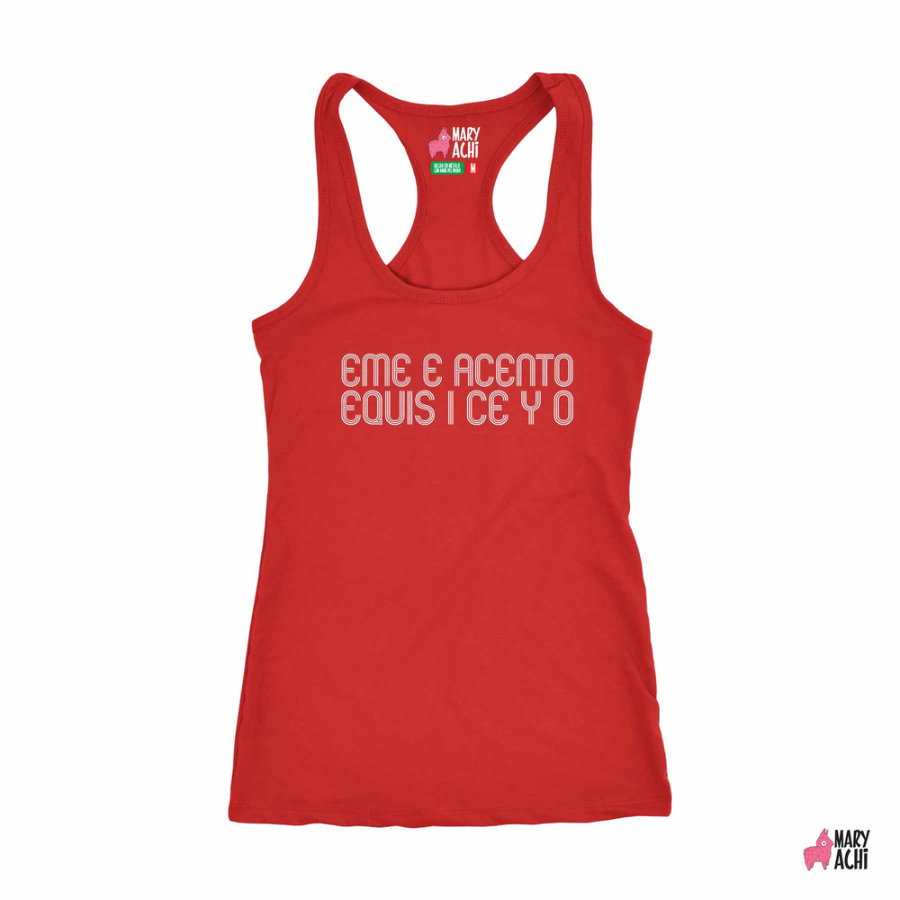 Eme e acento equis i ce y o Tank Top - Mujer - MaryAchi