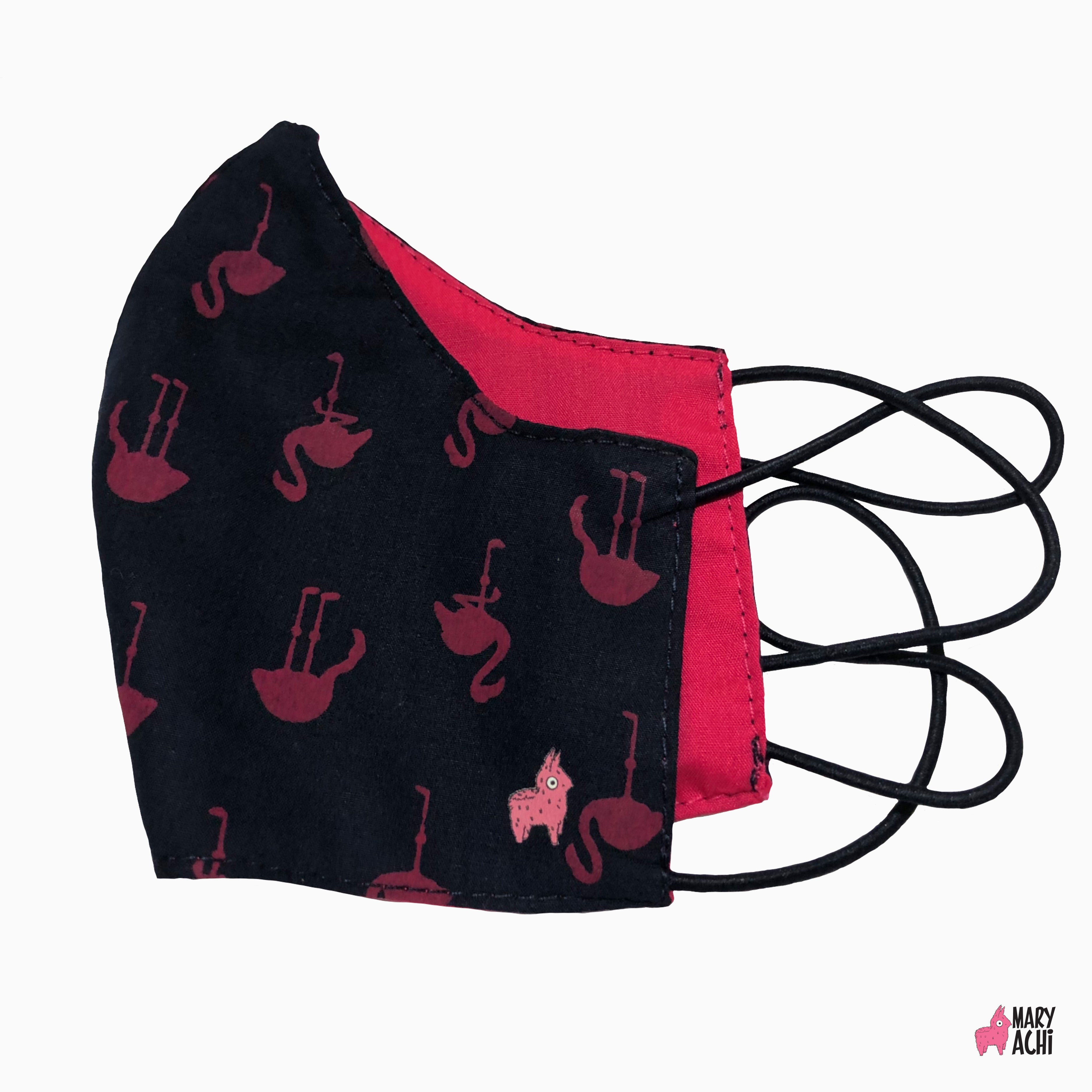 Cubreboca Tricapa Flamingos Adulto - MaryAchi