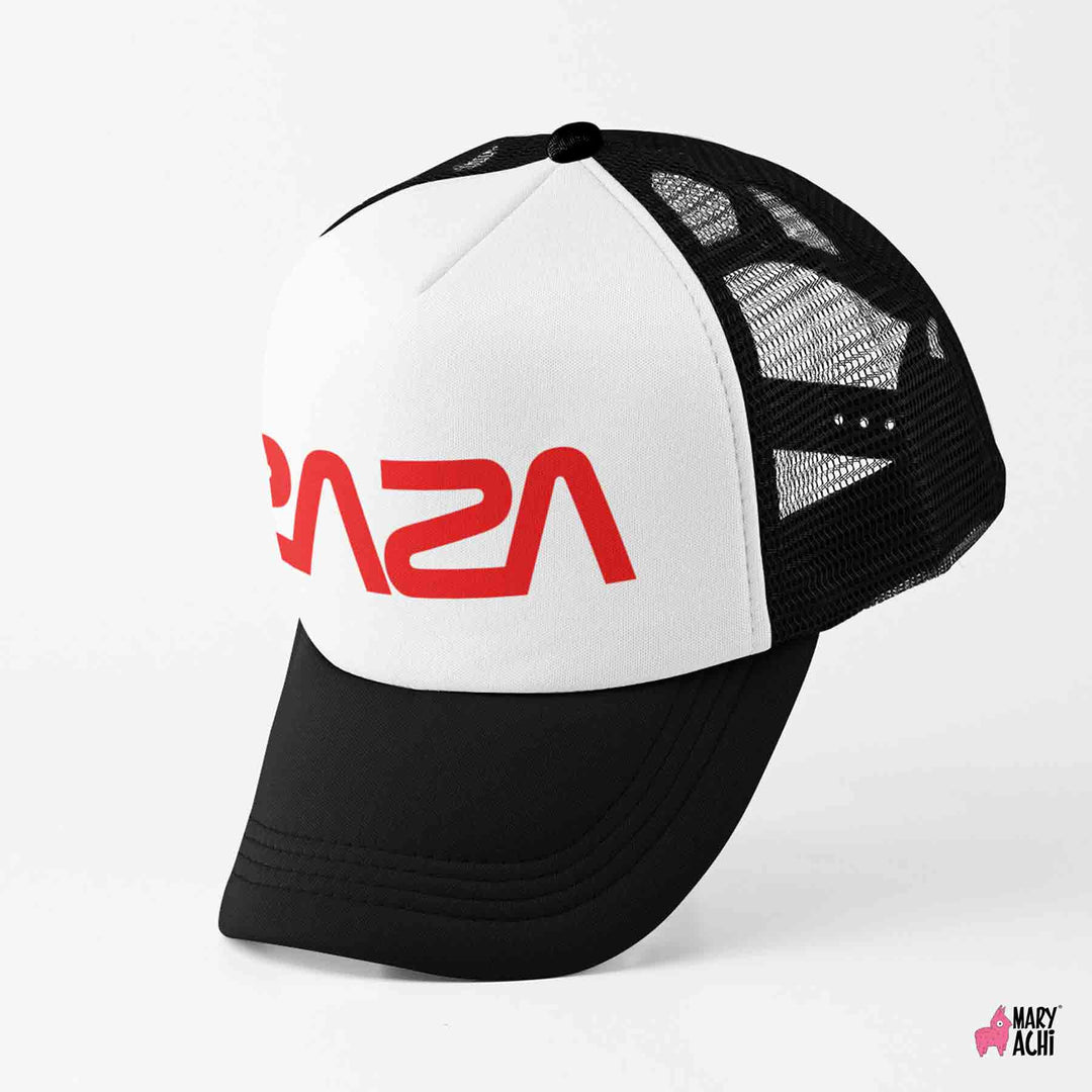 Gorra Raza Trucker / Blanca con Negra - MaryAchi