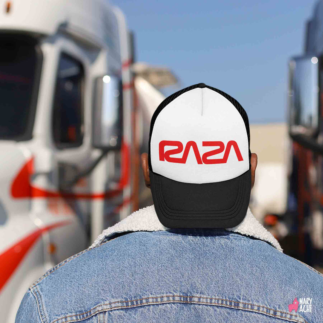 Gorra Raza Trucker / Blanca con Negra - MaryAchi