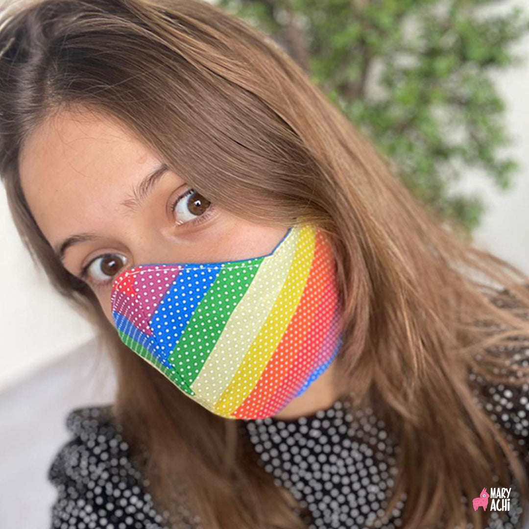 Cubreboca Tricapa Baby Dinos - Adulto - MaryAchi