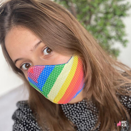 Cubreboca Tricapa Baby Dinos - Adulto - MaryAchi