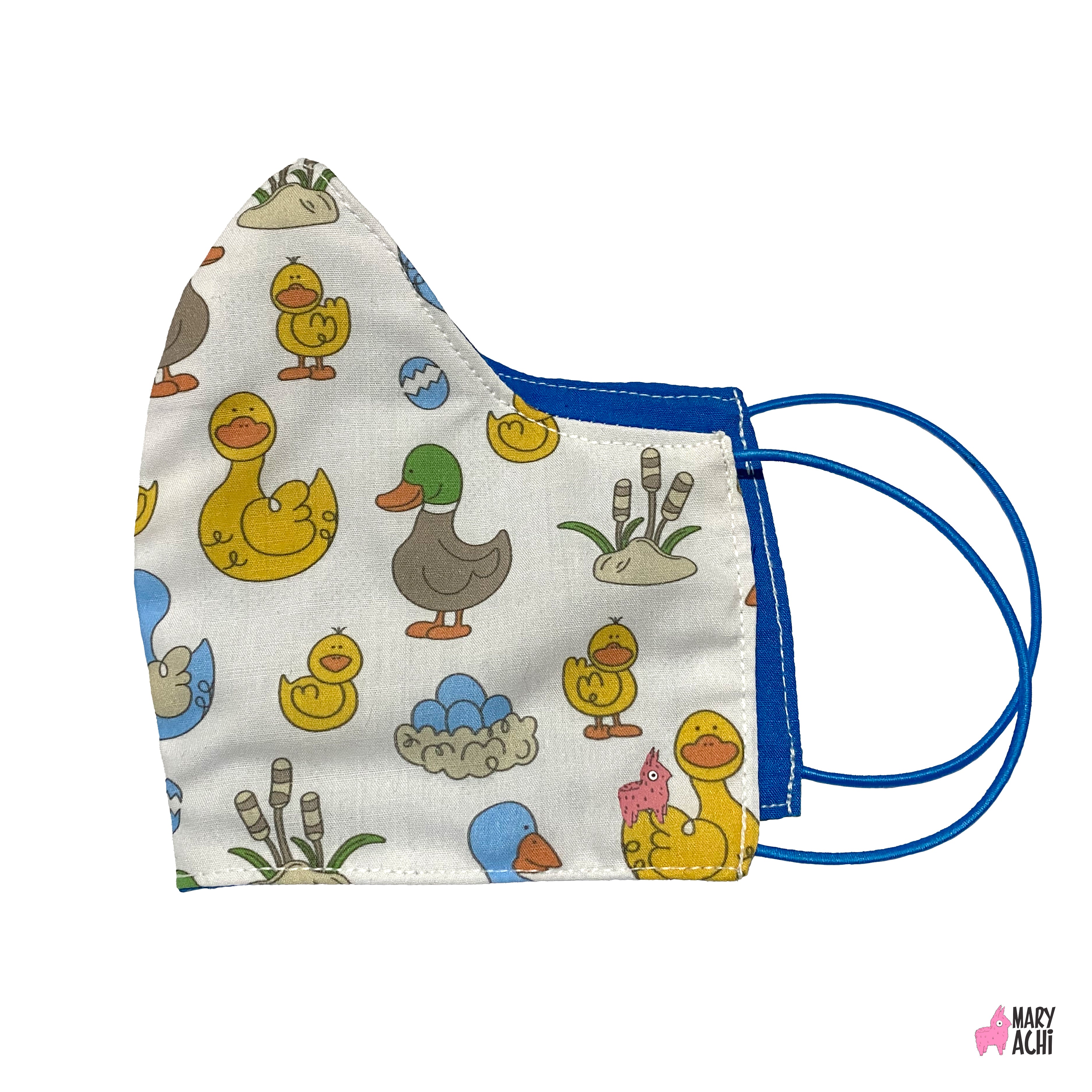 Cubreboca Tricapa al Agua Patos Niños - MaryAchi